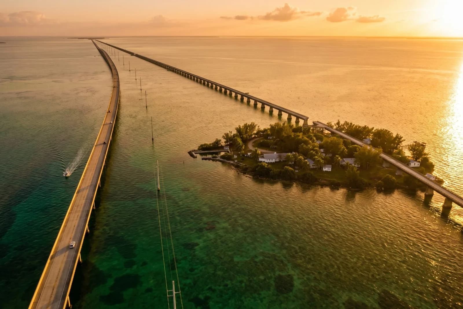 Flight to Key West, Florida