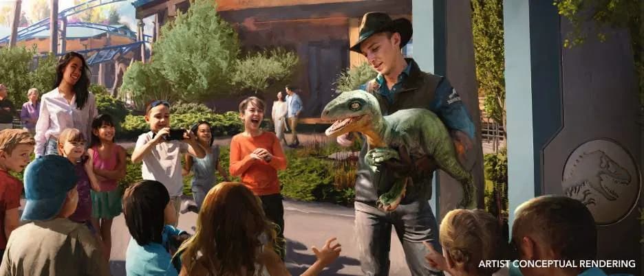 Mr DNA's Double Helix Spin ride and dinosaur hatching experience at Universal Kids Resort